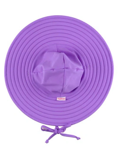 Rufflebutts Girls Upf50+ Sun Protected Swim Hat In Purple