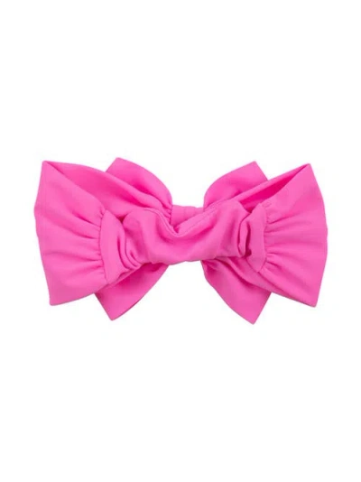 Rufflebutts Girls Upf50+ Swim Bow Headband In Pink