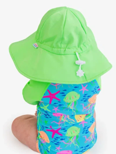 Rufflebutts Unisex Upf50+ Sun Protective Hat In Green