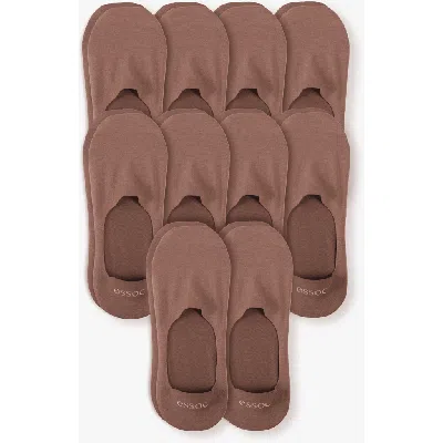 Essoc Inc Unisex Cotton No Show Socks 10-pack In Purple