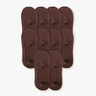 Essoc Inc Unisex Cotton No Show Socks 10-pack In Purple