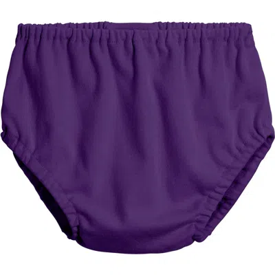 City Threads Usa-made Girls And Boys Soft Cotton Diaper Cover In Purple