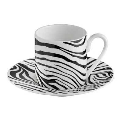 Cavalli Coffee Cup & Saucer With Luxury Box In Multi