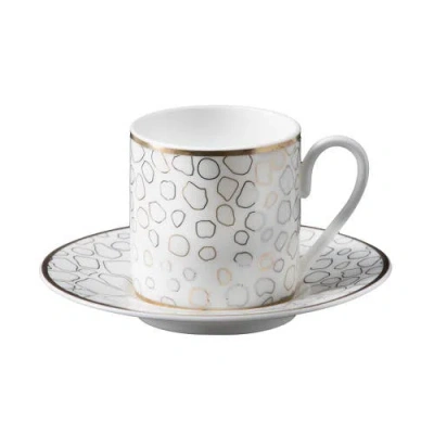 Cavalli Coffee Cup & Saucer With Luxury Box In White