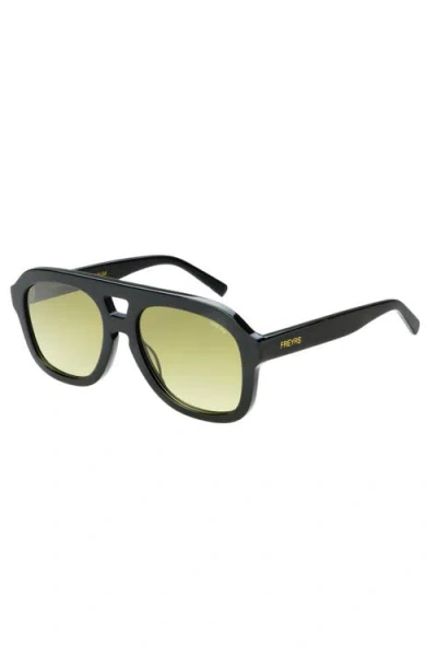 Freyrs Eyewear Voyager Oversized Aviator Sunglasses In Gray