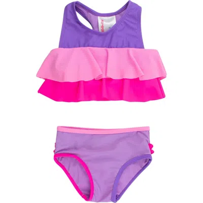 Rufflebutts Girls Flounce Bikini In Multi