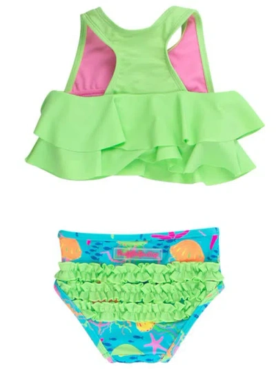 Rufflebutts Baby Girls Flounce Bikini In Multi