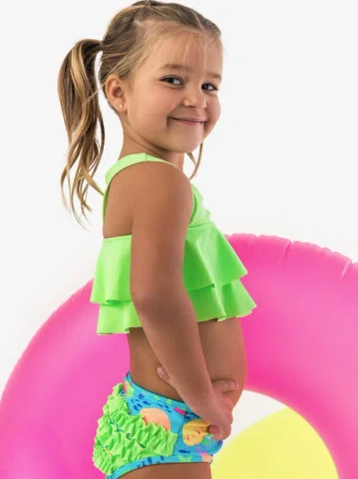 Rufflebutts Baby Girls Flounce Bikini In Multi