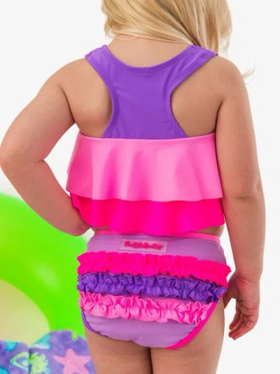 Rufflebutts Girls Flounce Bikini In Multi