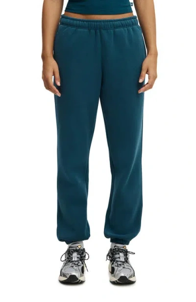 Cotton On Body Plush Essential Gym Sweatpant In Blue