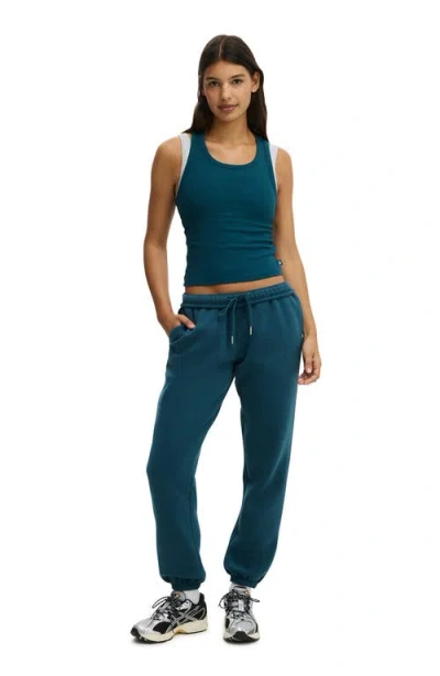Cotton On Body Plush Essential Gym Sweatpant In Blue