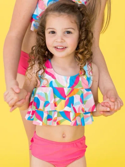 Rufflebutts Baby Girls Flounce Bikini In Multi