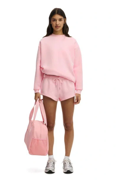 Cotton On Body Active Plush Crew Sweatshirt In Pink