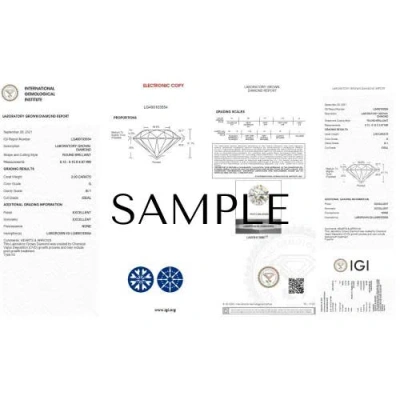 Bliss Diamond Certified 2ct Tw Diamond Studs Screw Back 14k Gold Lab Grown In Silver