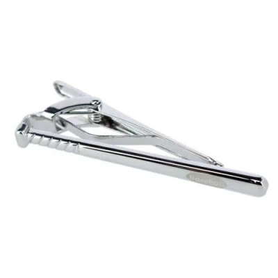 Trafalgar Home Run Baseball Bat Silver Tie Bar In Metallic