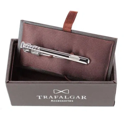 Trafalgar Home Run Baseball Bat Silver Tie Bar In Metallic