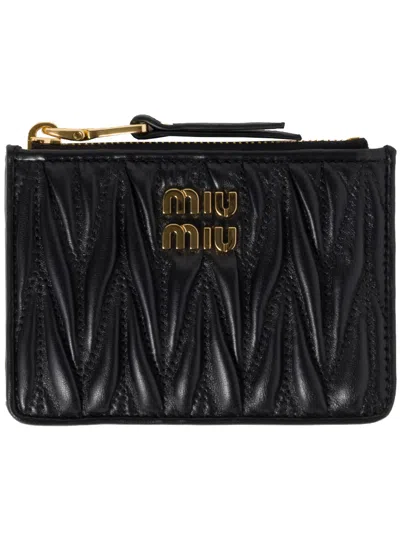 Miu Miu Credit Card Holder Accessories In Black