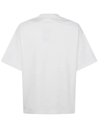 Jil Sander Crewneck Short Sleeves Classic Print T-shirt Clothing In White