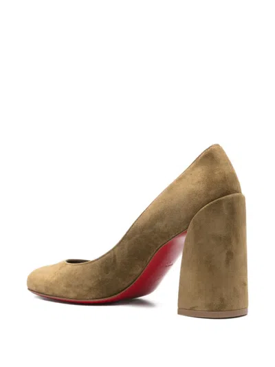 Christian Louboutin Women Miss Sab Suede Leather Pumps In Brown