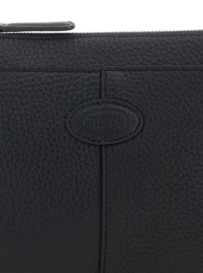 Tod's Dbs Pouch Tracolla Mini In Black