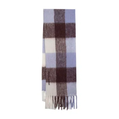 Samsoe & Samsoe Plaid Fringed Scarf In Multi