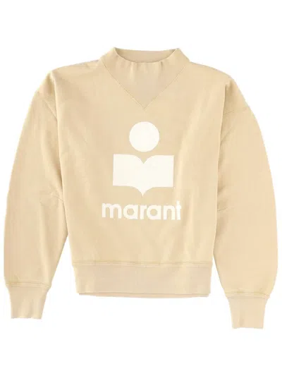 Isabel Marant Étoile Moby Knit Crew Neck Long Sleeve Sweatshirt In Yellow