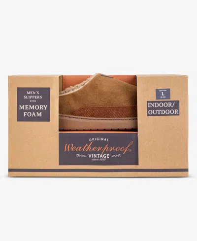Weatherproof Men's Faux-suede Clogs In Brown