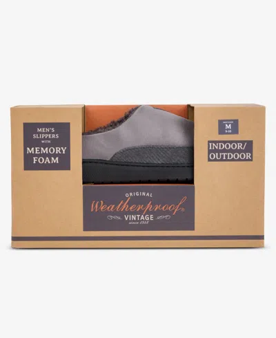 Weatherproof Men's Faux-suede Clogs In Gray
