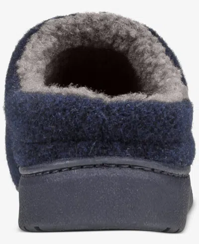 Weatherproof Men's Slip-on Clog Slippers In Blue