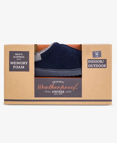 Weatherproof Men's Slip-on Clog Slippers In Gray