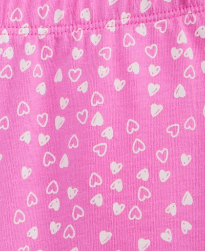 First Impressions Baby Girls Mini Hearts Biker Shorts, Macy's Exclusive In Pink