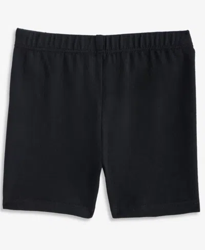 First Impressions Baby Girls Solid Biker Shorts, Macy's Exclusive In Black