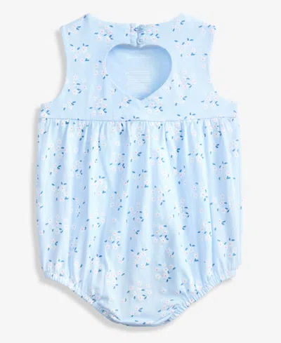 First Impressions Baby Girls Simply Ditsy Sunsuit, Macy's Exclusive In Blue