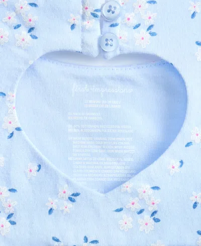 First Impressions Baby Girls Simply Ditsy Sunsuit, Macy's Exclusive In Blue