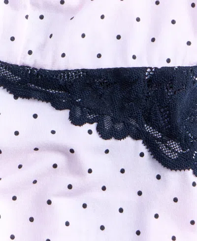 Inc International Concepts Women's Knit Lace-trim Short Pajama Set, Exclusively At Macy's In White