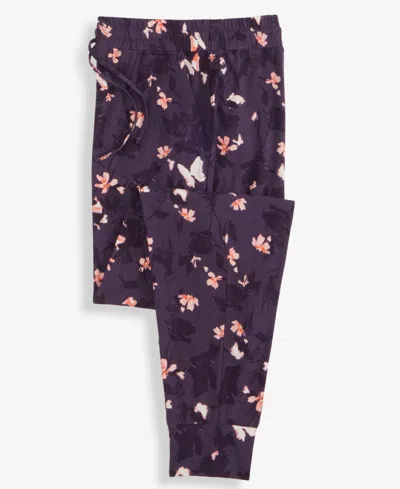 State Of Day Women's Textured Joggers, Macy's Exclusive In Purple