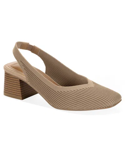 Style & Co Women's Pomelloo Slingback Pumps, Exclusively At Macy's In Brown
