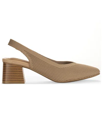 Style & Co Women's Pomelloo Slingback Pumps, Exclusively At Macy's In Brown