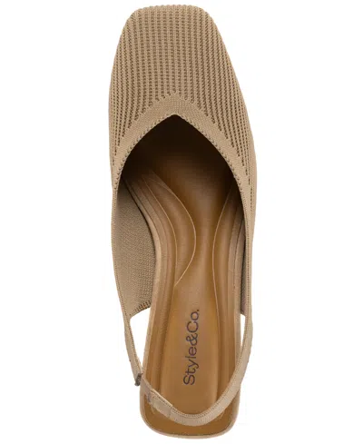 Style & Co Women's Pomelloo Slingback Pumps, Exclusively At Macy's In Brown