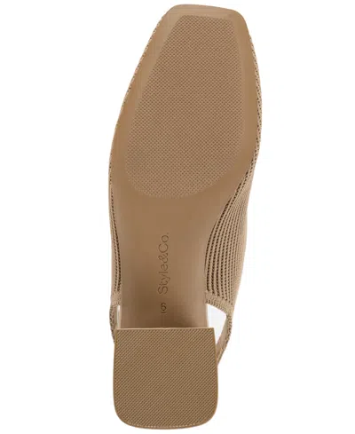 Style & Co Women's Pomelloo Slingback Pumps, Exclusively At Macy's In Brown