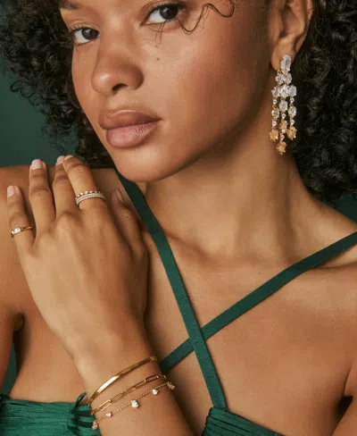 Kendra Scott Cultured Freshwater Pearl Heart Dangle Sasha Bracelet In Gold