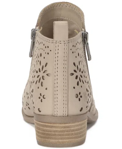 Lucky Brand Women's Basel Perforated Ankle Booties In Neutral