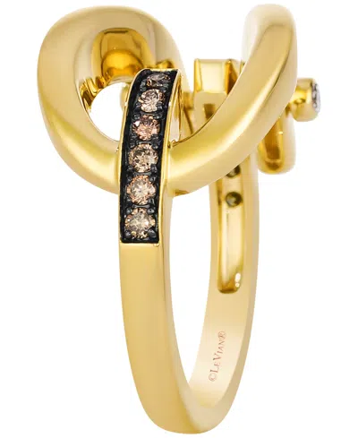 Le Vian Chocolate Diamonds (0.18 Ct. T.w.) & Nude Diamond (0.04 Ct. T.w.) Ring In 14k Honey Gold In Gold