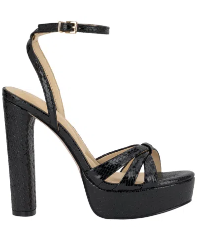 Jessica Simpson Women's Ilaria Strappy Platform Dress Sandals In Black