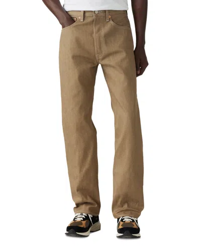 Levi's Men's 501 Original Fit Button Fly Non-stretch Jeans In Neutral