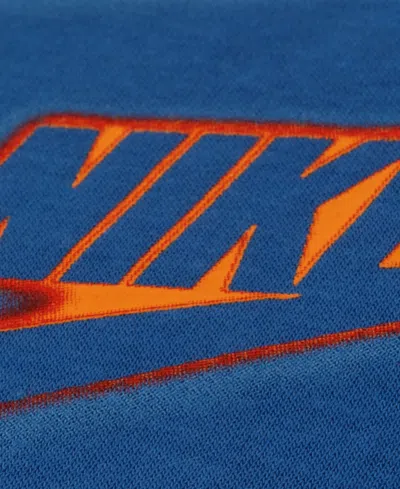 Nike Sportswear Boys 4-7 Glow With Me Lightweight 2-piece Fleece Crew Set In Blue