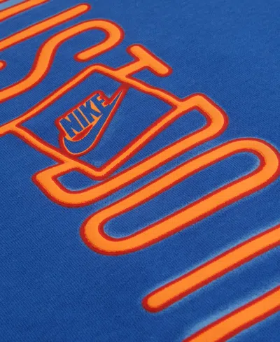 Nike Sportswear Boys 4-7 Glow With Me Lightweight 2-piece Fleece Crew Set In Blue