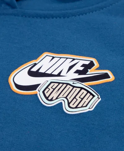 Nike Kids' Fleece Hoodie & Joggers Set In Blue