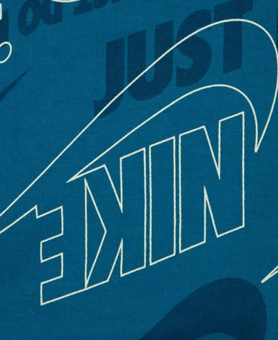 Nike Boys 4-7 2-piece Sportswear Glow With Me Lightweight Pull-on Hoodie And Pants Set In Green