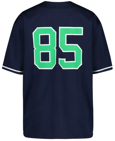 Tommy Hilfiger Boys' 2t-7 V-neck Baseball Jersey In Blue